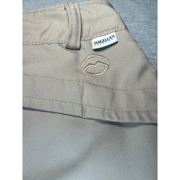 Magellan Outdoors Womens 1X Khaki Outdoor Shorts Drawstring Waist Hiking Casual - Picture 7 of 10